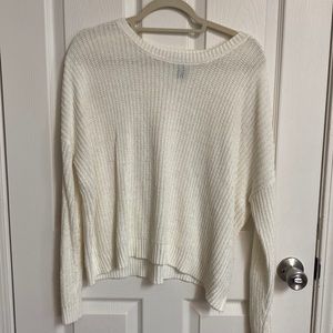 Cream knitted sweater